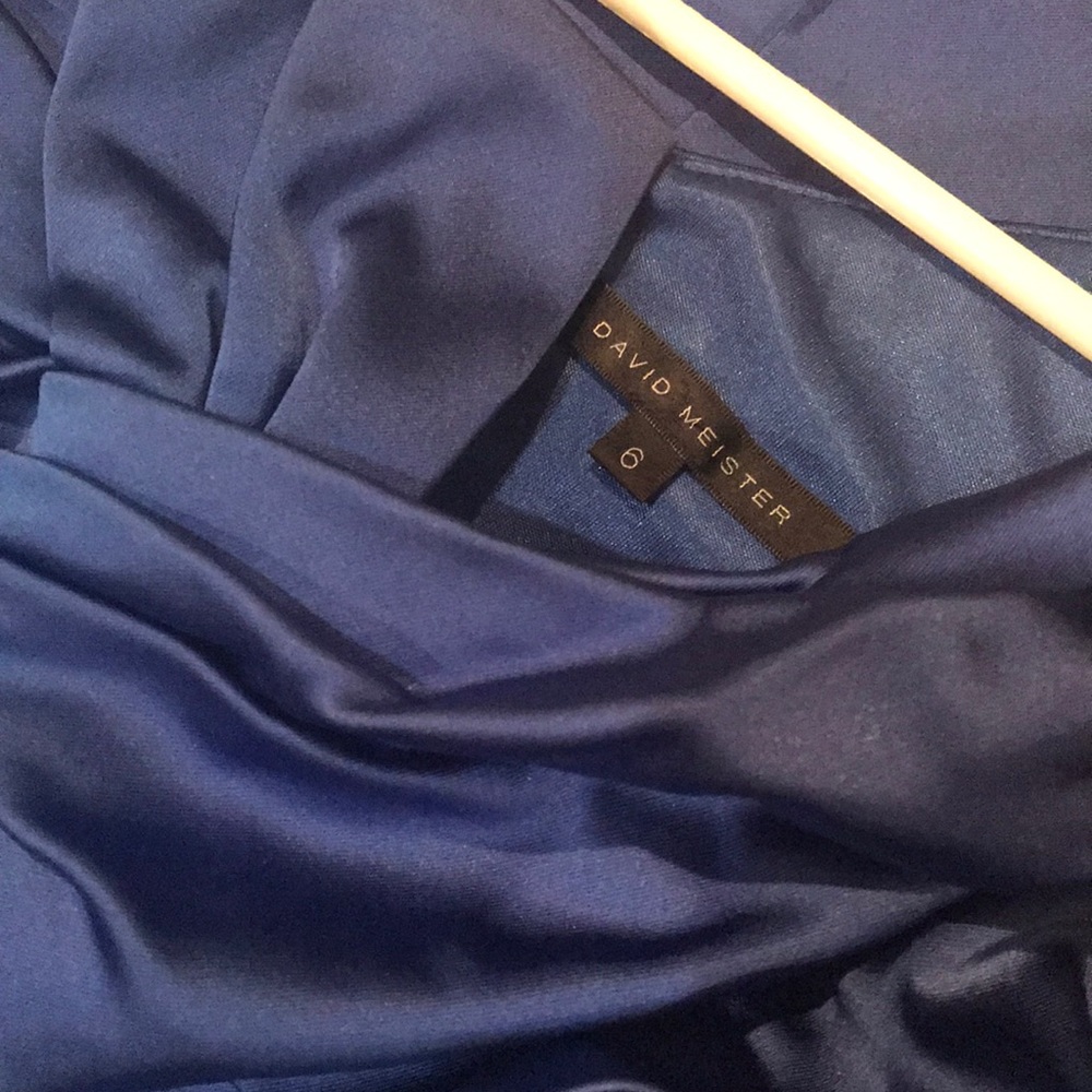 David meister blue dress size 6 - Picture 5 of 6